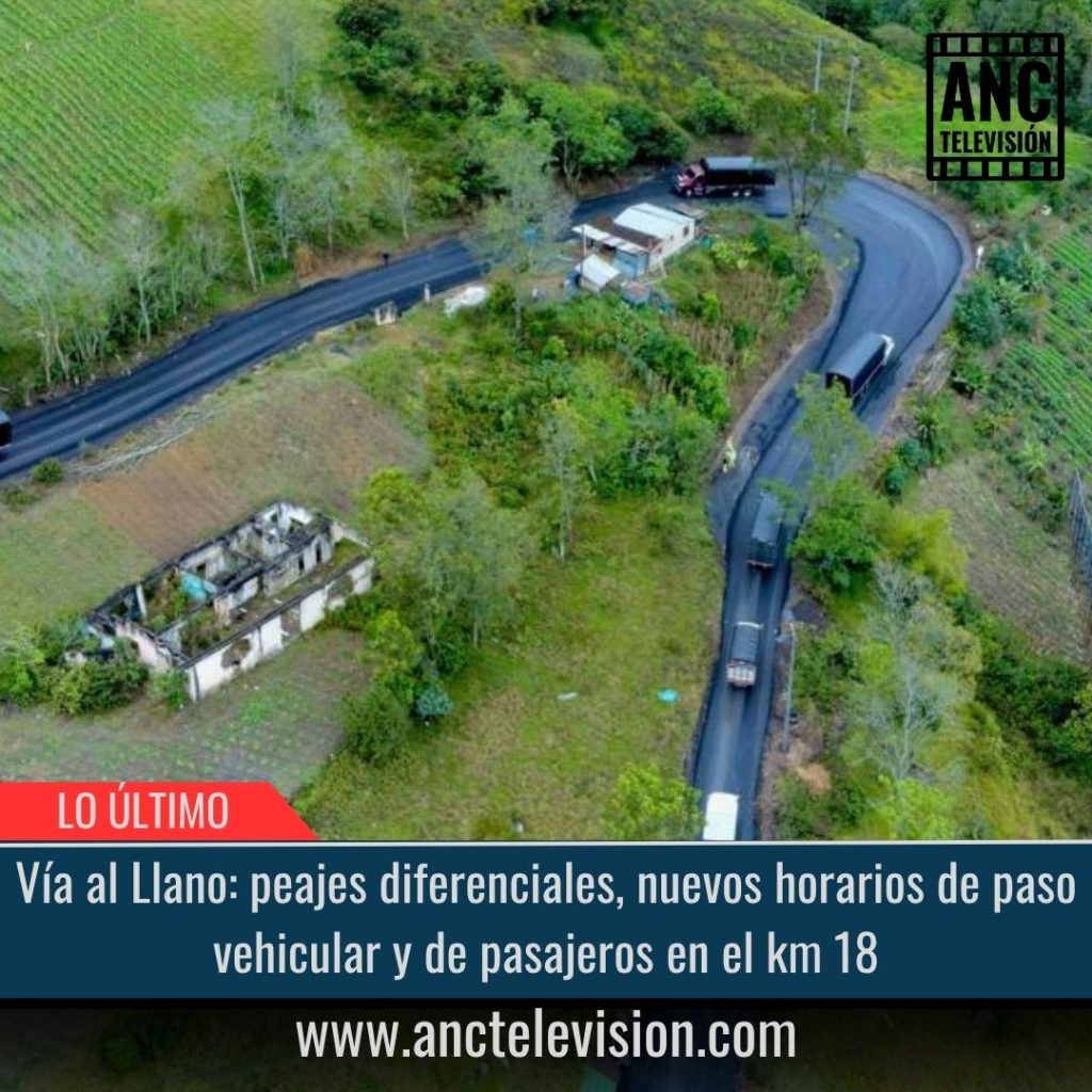 Vía al Llano: peajes diferenciales.
