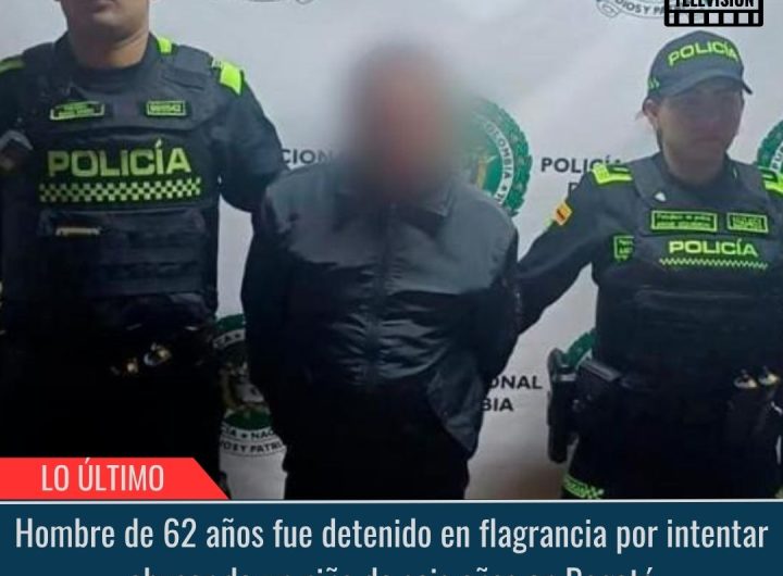 Hombre de 62 años fue detenido en flagrancia.