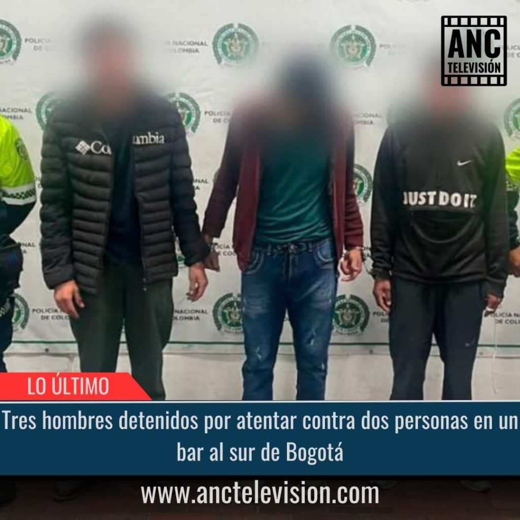 Tres hombres detenidos.