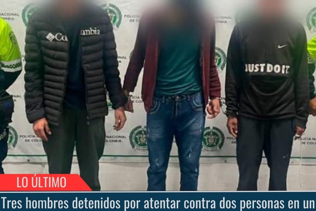Tres hombres detenidos.