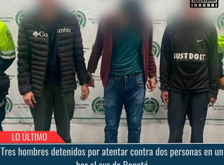 Tres hombres detenidos.