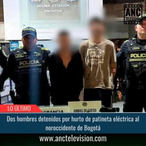 Detenidos por hurto de patineta eléctrica.