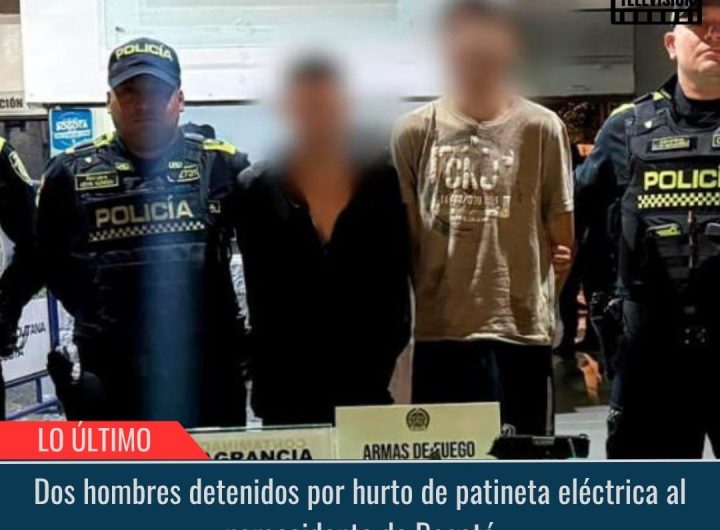 Detenidos por hurto de patineta eléctrica.