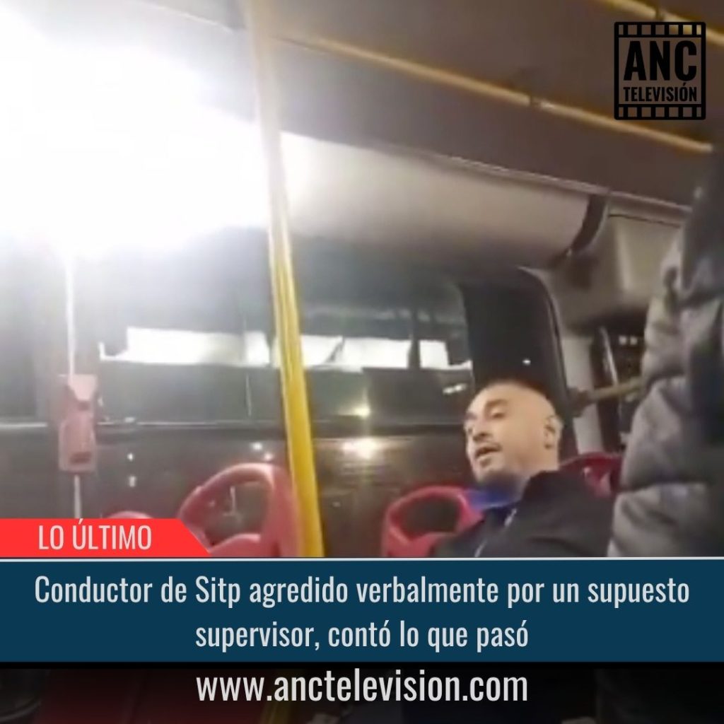 Conductor de Sitp agredido verbalmente por un supuesto supervisor.