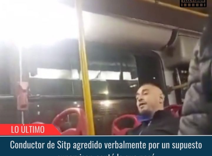 Conductor de Sitp agredido verbalmente por un supuesto supervisor.
