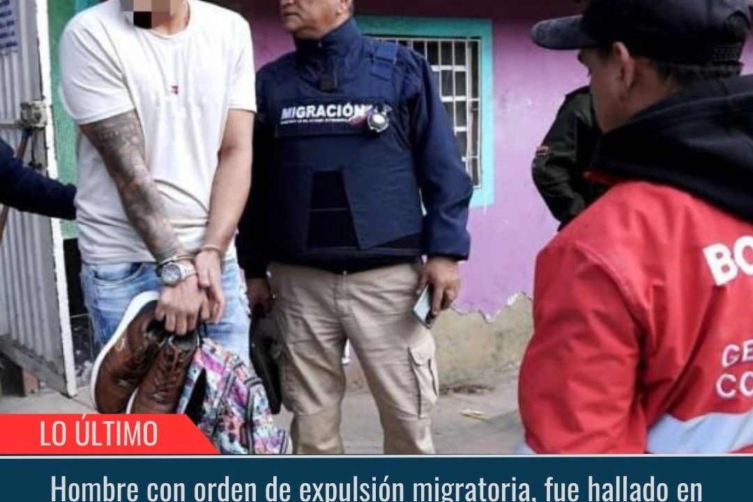 Hombre con orden de expulsión migratoria.