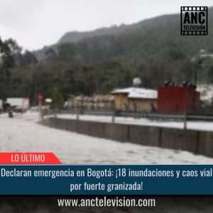 Declaran emergencia en Bogotá.