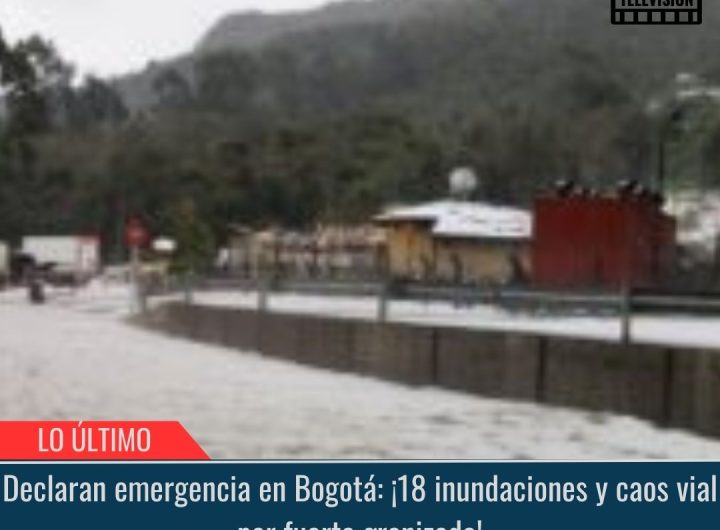 Declaran emergencia en Bogotá.