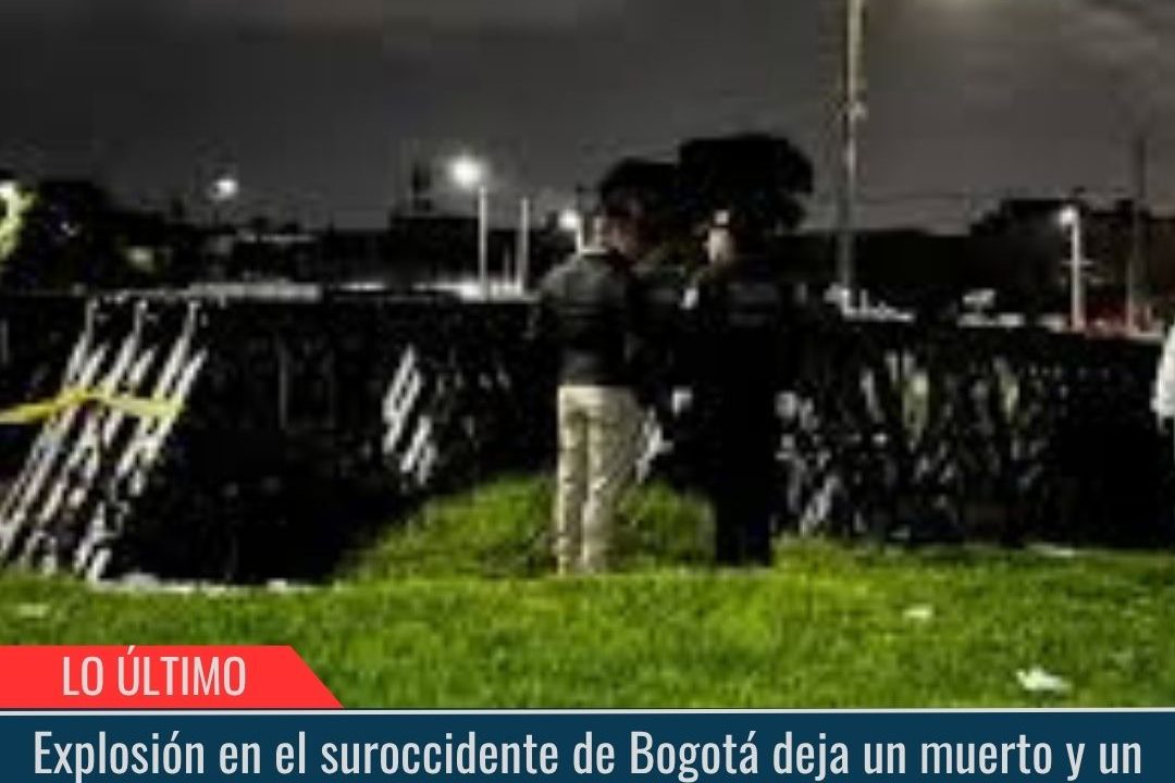 Explosión en el suroccidente de Bogotá.