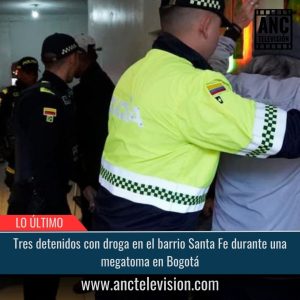 Tres detenidos con droga en el barrio Santa Fe.