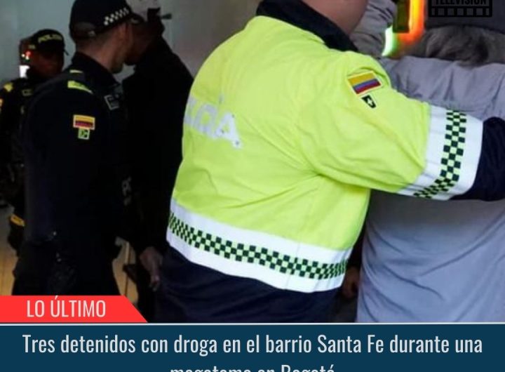 Tres detenidos con droga en el barrio Santa Fe.