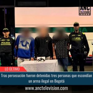 Detenidas tres personas que escondían un arma ilegal.