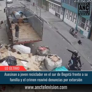 Asesinan a joven reciclador.