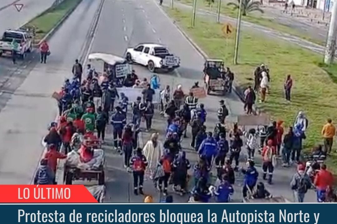 Protesta de recicladores.