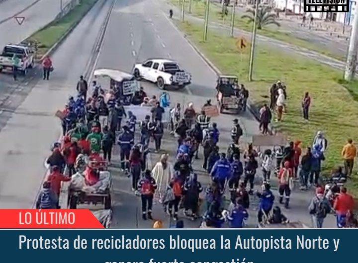 Protesta de recicladores.