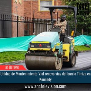 Mantenimiento Vial renovó vías del barrio Timiza.