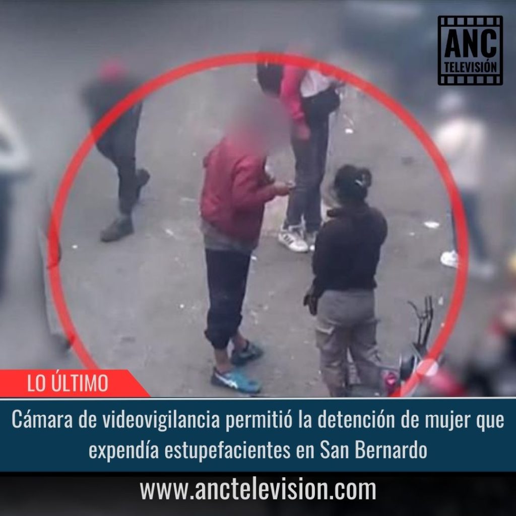 Mujer que expendía estupefacientes en San Bernardo.