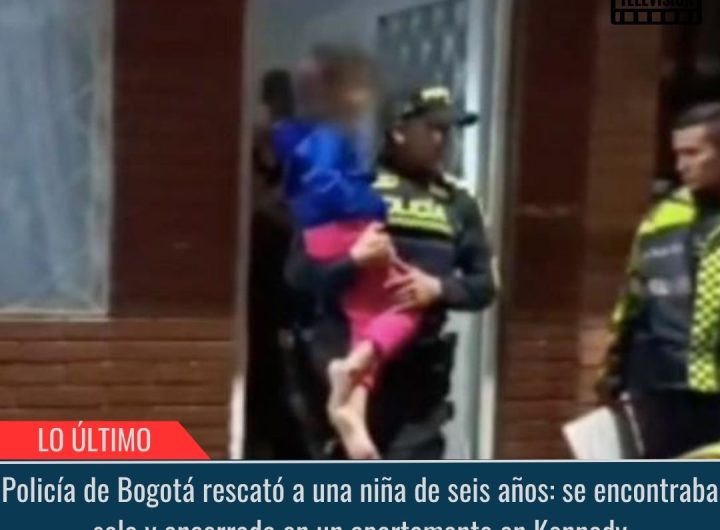 Policía de Bogotá rescató a una niña de seis años.