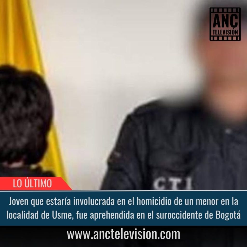 Joven que estaría involucrada en el homicidio de un menor en la localidad de Usme.