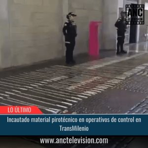 Incautado material pirotécnico.