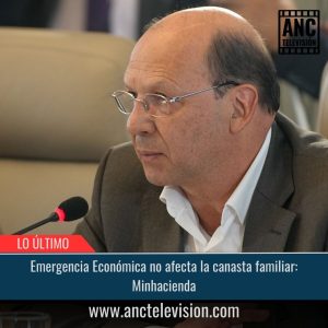 Emergencia Económica no afecta la canasta familiar: Minhacienda.