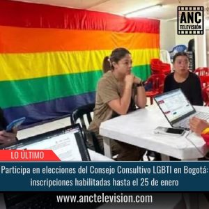 Participa en elecciones del Consejo Consultivo LGBTI en Bogotá.